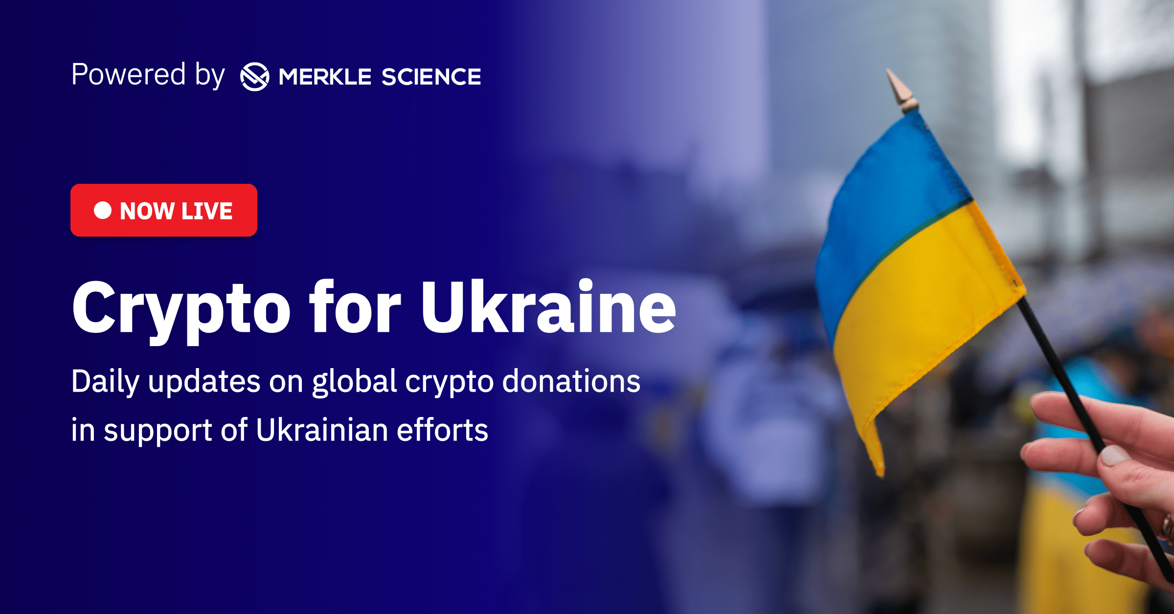 Crypto for Ukraine Powered by Merkle Science — Live Tracking of Crypto